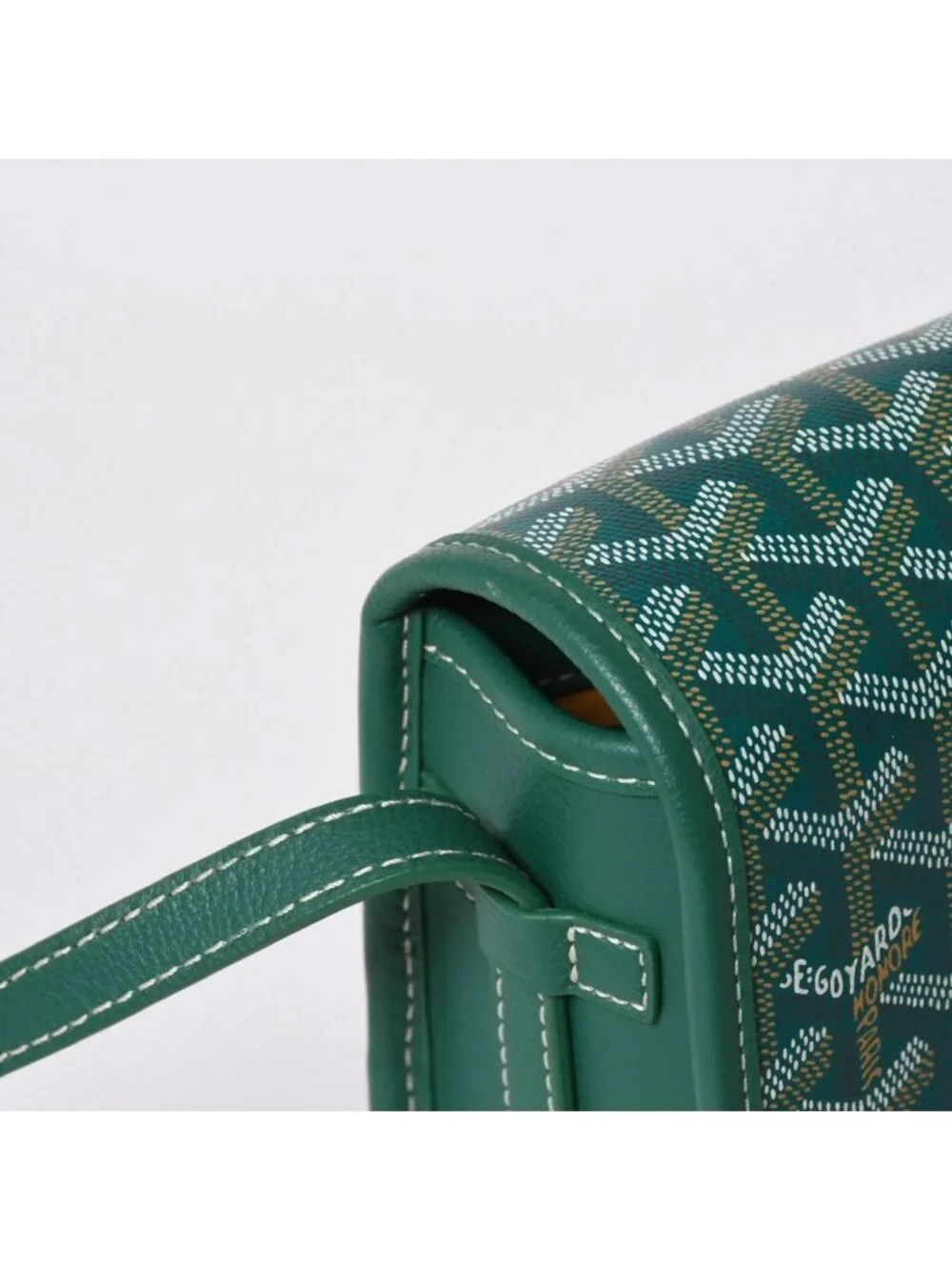 Goyard Cup Vert PM Shoulder Bag Green Silver